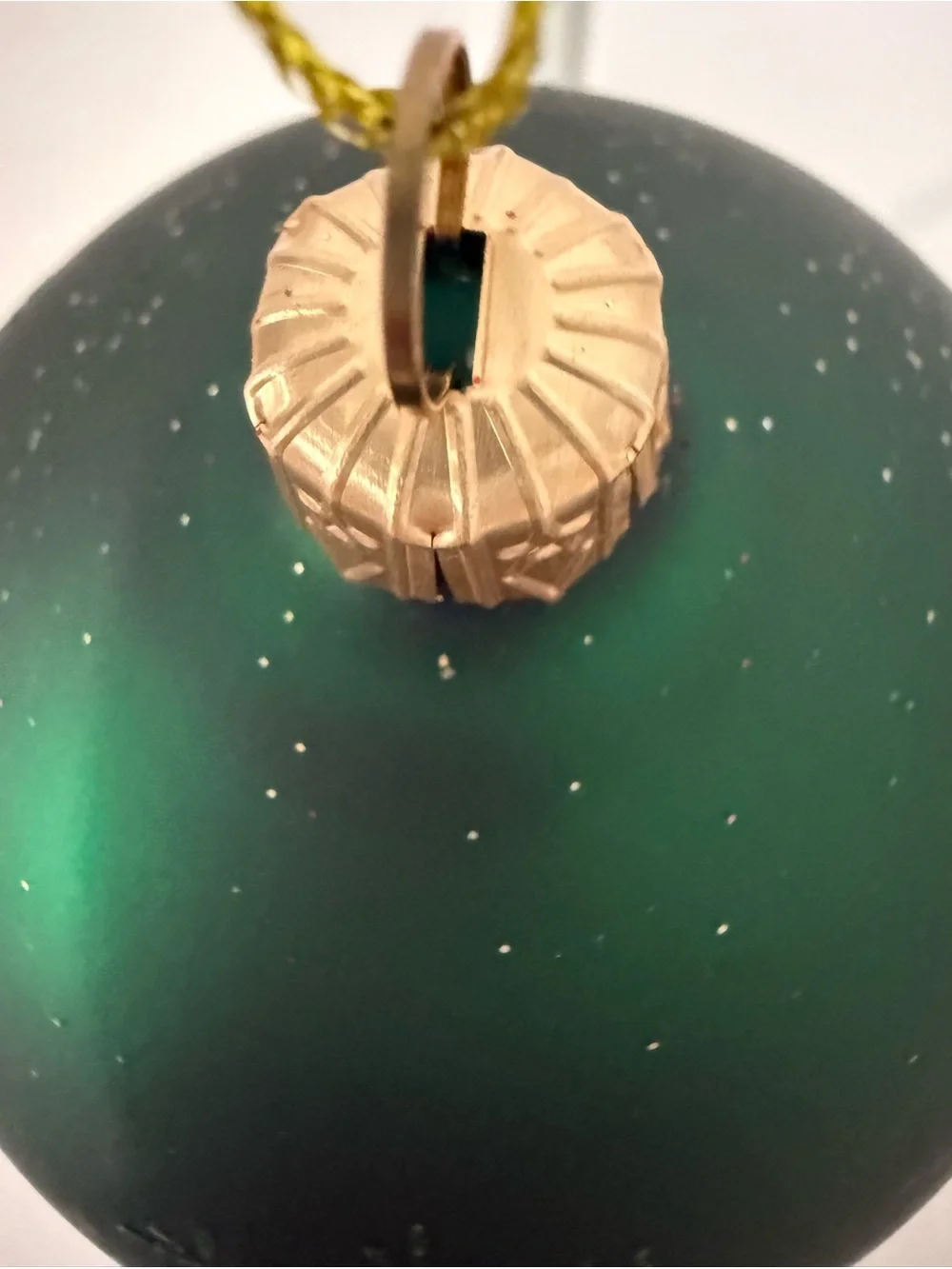 Holiday Living Emerald Green & Burgundy Red European Glass Christmas Ornaments
